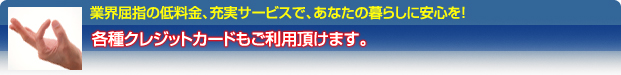 �ƊE���w�̒ᗿ���A�[���T�[�r�X�ŁA���Ȃ��̕�炵�Ɉ��S���I�e��N���W�b�g�J�[�h�������p�����܂��B